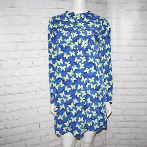🦋 GAP Butterfly Dress · Blue & Green · Size XS